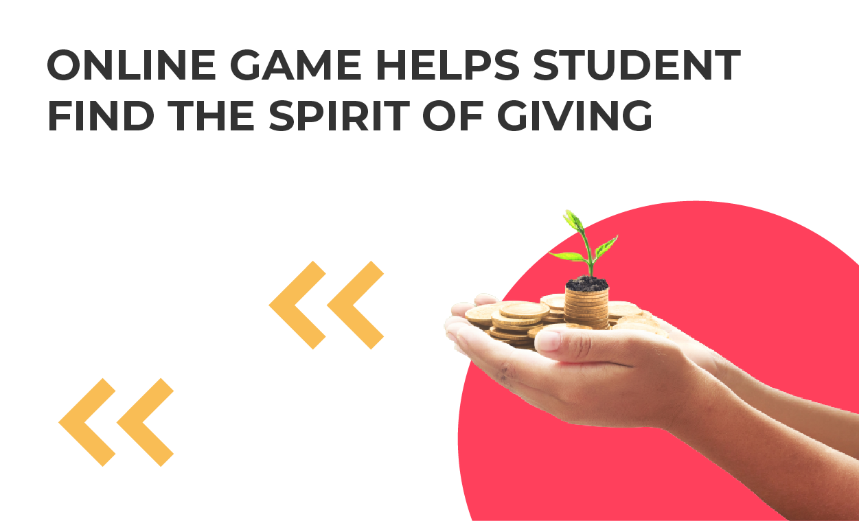 online game helps student find spirit of giving
